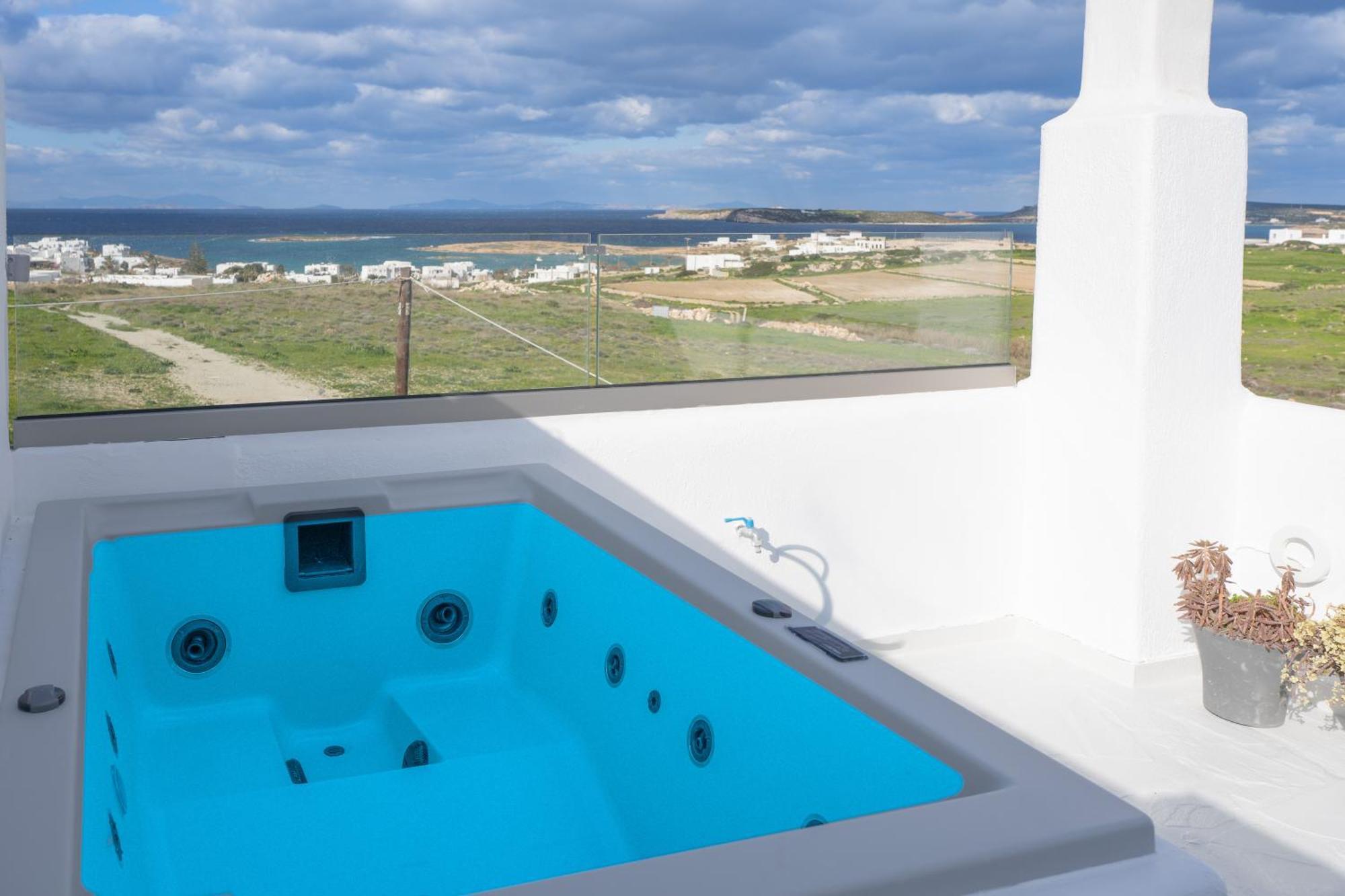 Pure White 1Bd House With Amazing Sea Views In Naousa Luaran gambar